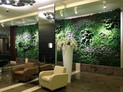 Giardino verticale interno - verde verticale interni - Klima Hotel Milano